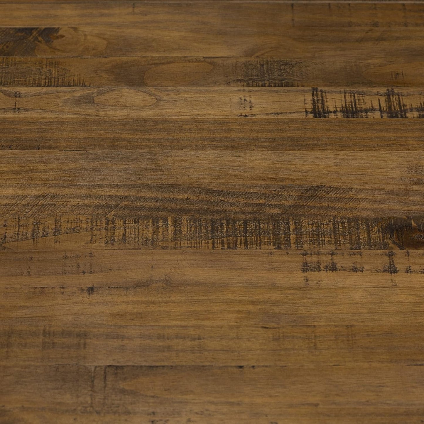 Durango Distressed Solid Wood Dining Table, 72 Inch, Rustic Oak