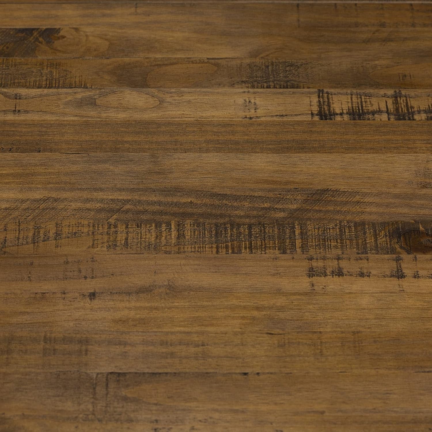 Durango Distressed Solid Wood Dining Table, 72 Inch, Rustic Oak