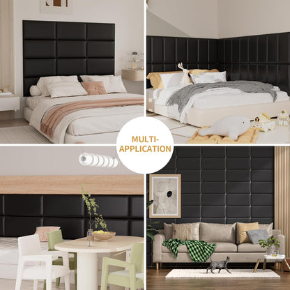 Upholstered self-adhesive 3D wall panel twin headboard, view 7