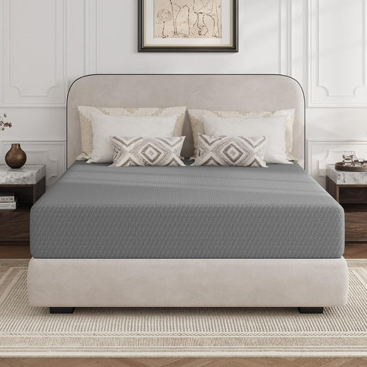 King Size Mattress, 12 Inch Memory Foam Mattress King for Cool Night Sleep & Pressure Relief, Thermally Balanced Foam Mattresses for Heat Dissipation, Certipur-Us Certified Mattresses in a Box