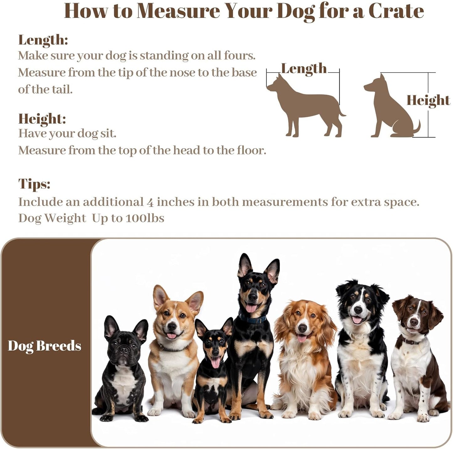 Dog Crate Furniture with Cushion for Large Dogs, 36" Indoor Wooden Dog Kennel with 270° Swivel Door, 360° Rotating Feeder, Decorative Heavy Duty Dog House with Double Locks & Bowls, Rustic Brown