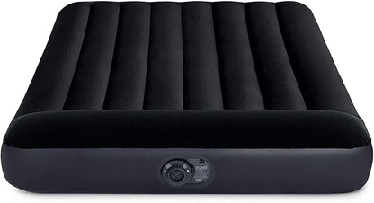 64147ED Dura-Beam Standard Pillow Rest Air Mattress: Fiber-Tech – Full Size – Built-In Electric Pump – 10In Bed Height – 600Lb Weight Capacity