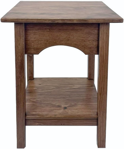 2-Tier Side Table - Living Room Tables, Living Room Furniture, End Table and Night Stands for Bedside, Bedroom Side Table, Small End Tables with Shelf for Storage, (Special Walnut)