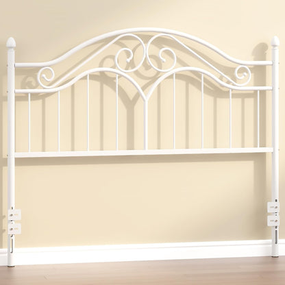 Headboard for Queen Size Bed Frame, Vintage Platform Bed Metal Headboard Only, Height Adjustable, Sturdy and Stable, Queen Size, Easy Assembly,White