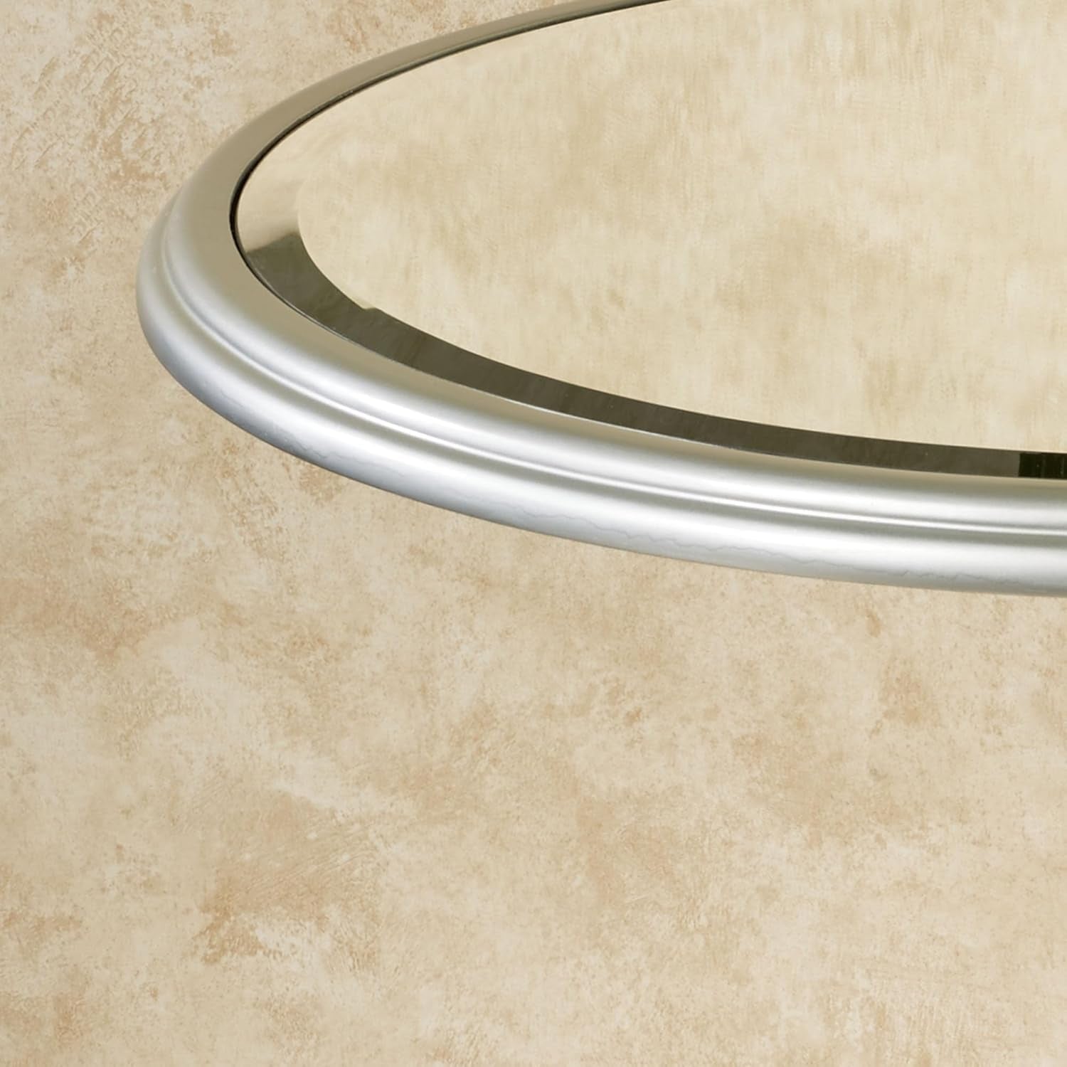 Bila Mirrored Pedestal Table Silver Gray