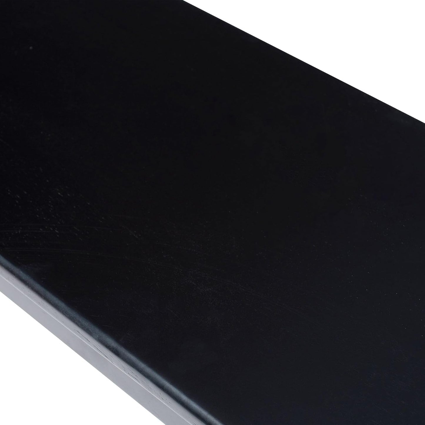Shaker Backless Wood Bench - Black Finish