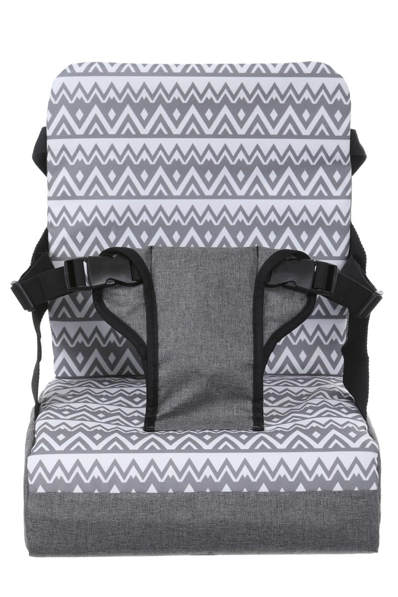 Grab ‘N Go Travel Booster Seat – Portable Toddler High Chair for Dining (6M-5Y) with Storage & Shoulder Strap