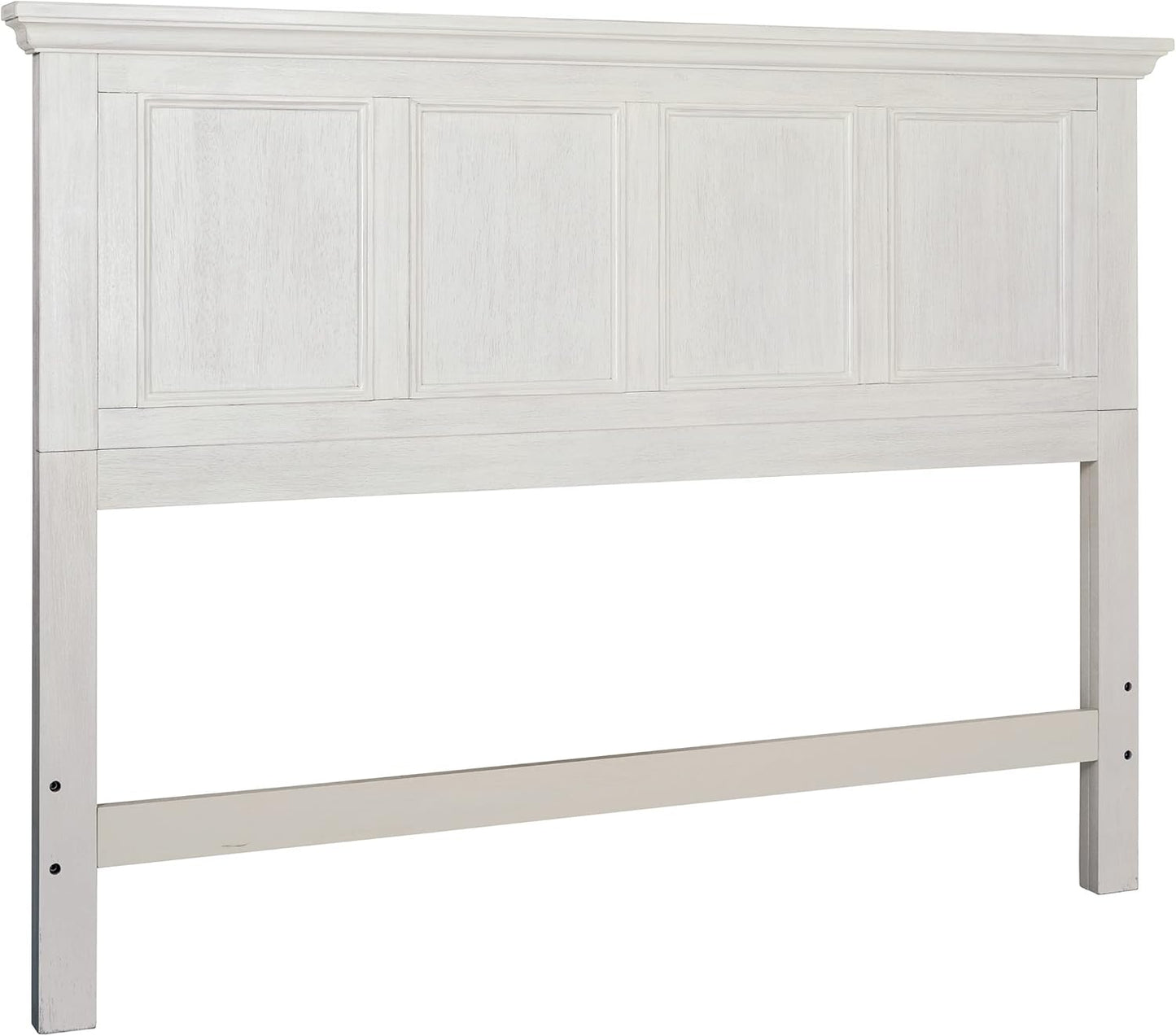Farmhouse Basics Queen Headboard Only, Rustic White Finish
