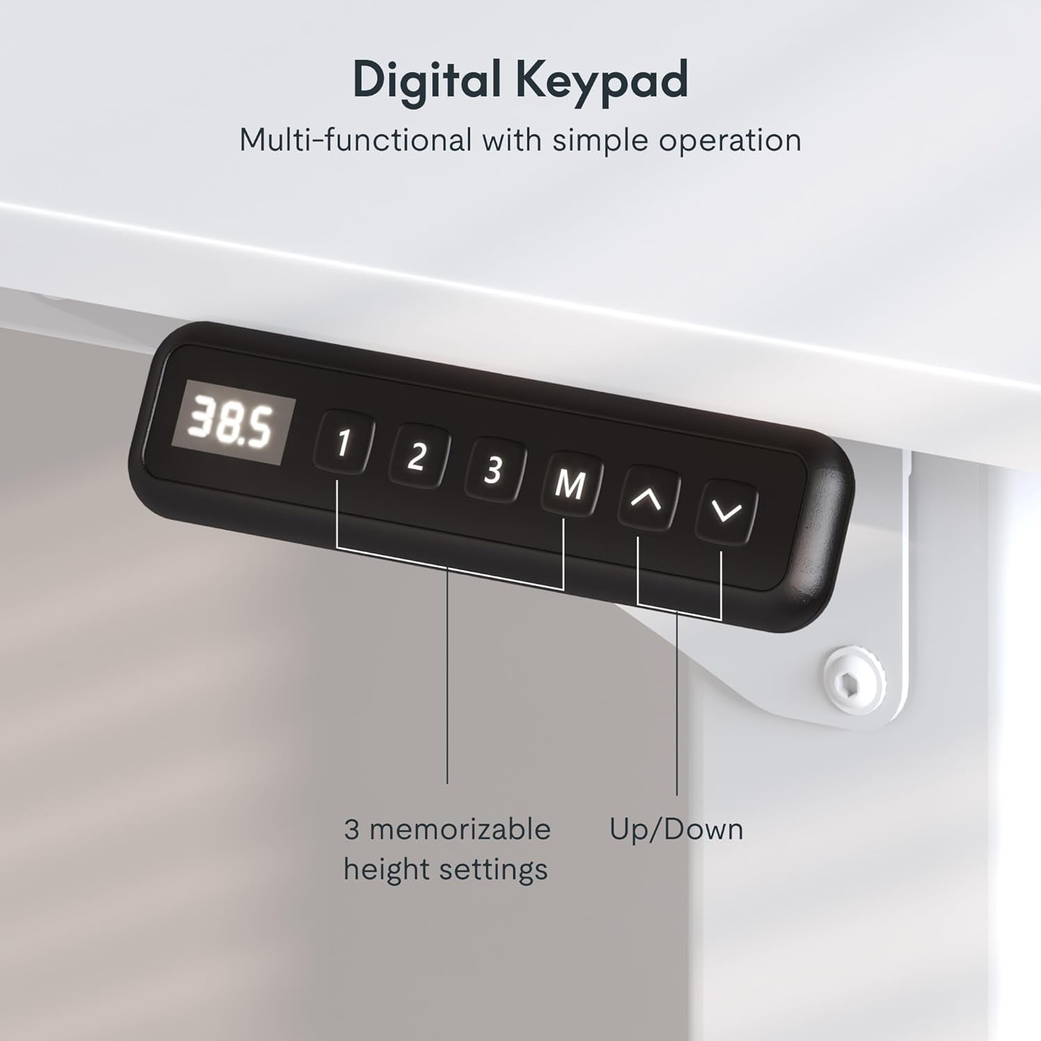 4-Leg Standing Desk, Electric Height Adjustable Desk with Memory Presets for Home Office, Stand up Desk Computer Workstation, 78X32 Inches White