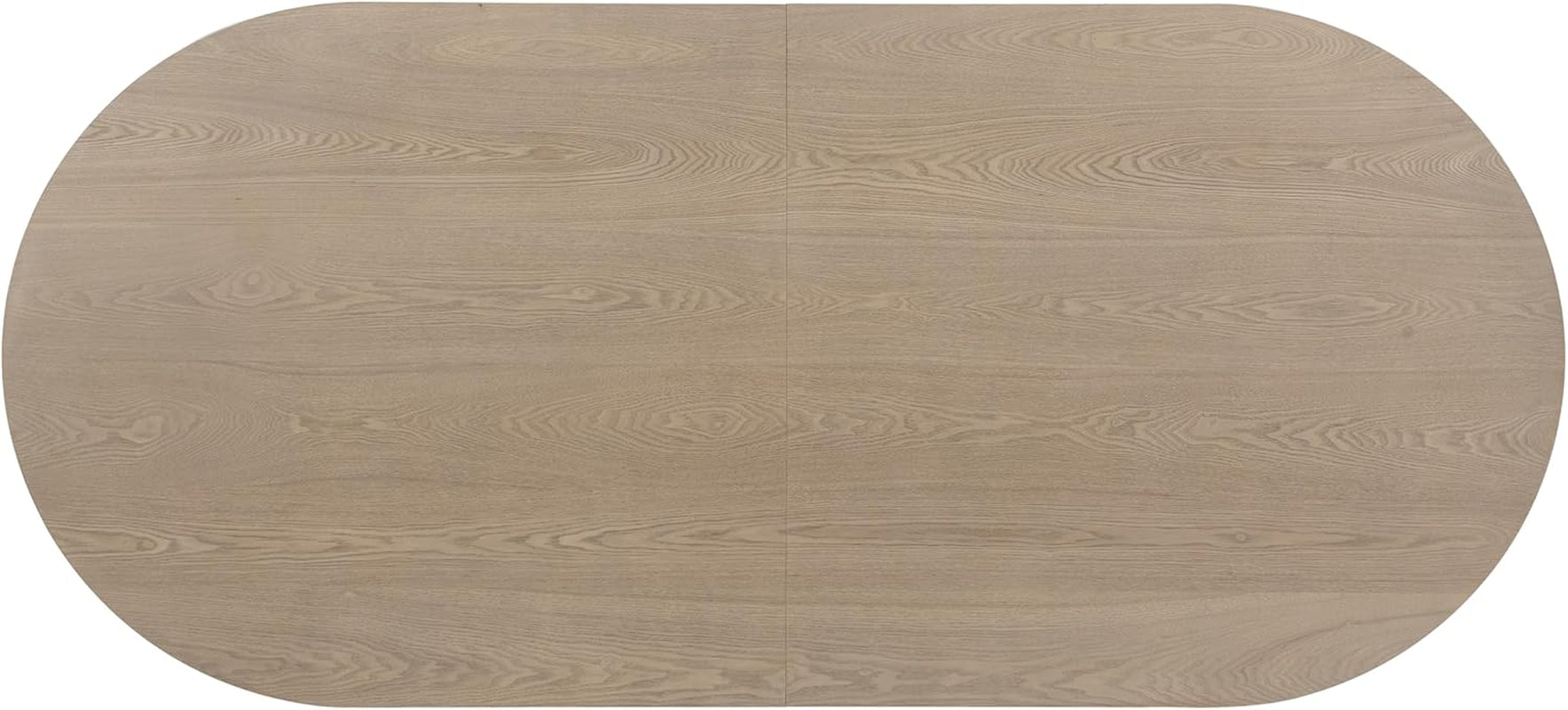 Lancas Modern Minimalist Wooden Indoor Dining Table, Oval Top Dining Table Set for 6, Pedestal Dining Room/Kitchen Table, Ideal for Restaurant/Family Gatherings, Light Ash