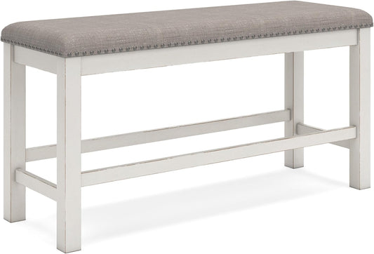 Robbinsdale 49" Counter Height Dining Bench, Antique White