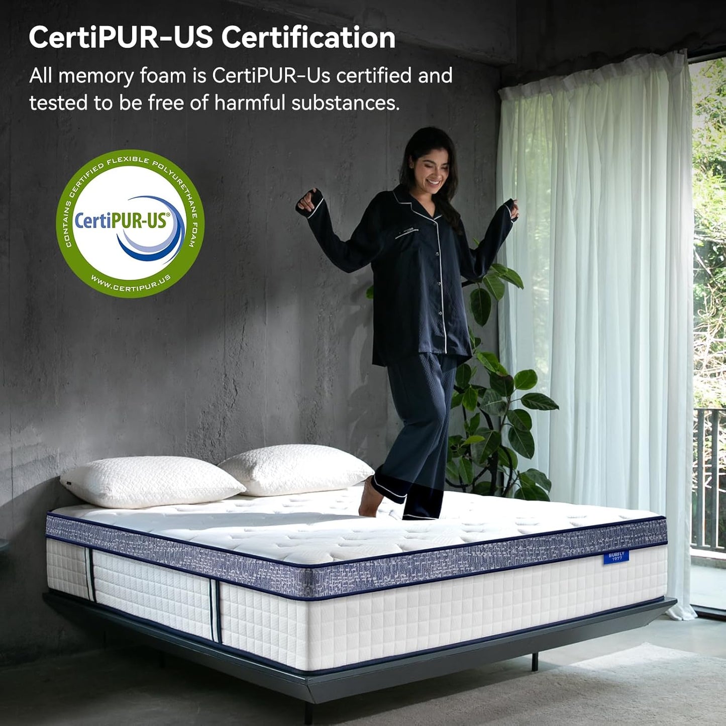 King Size Mattress, 14 Inch Hybrid King Mattress in a Box, Memory Foam Individual Pocket Springs, Medium Firm Comfort, Motion Isolation, Ideal for All Sleep Positions, Certipur-Us Certified