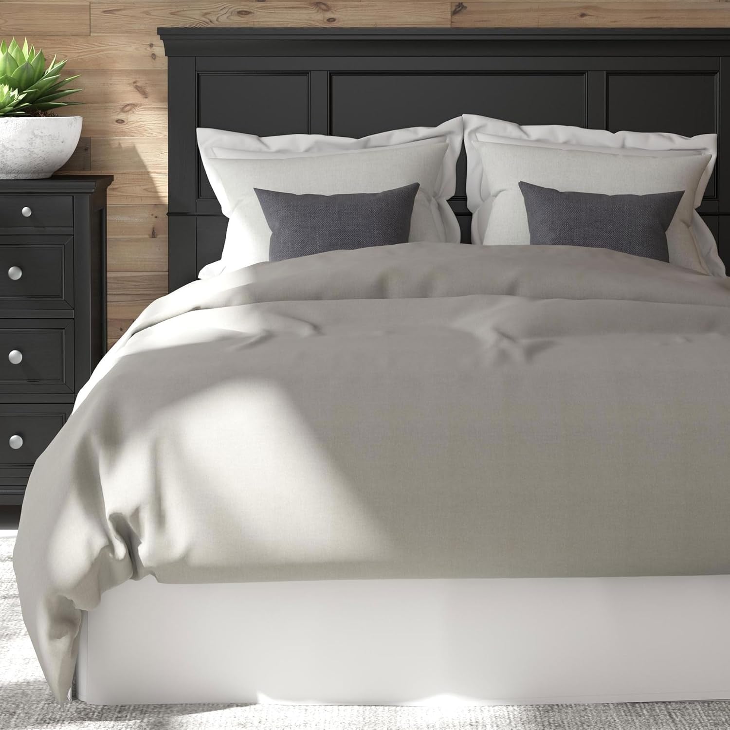 Bedford Black Queen Headboard