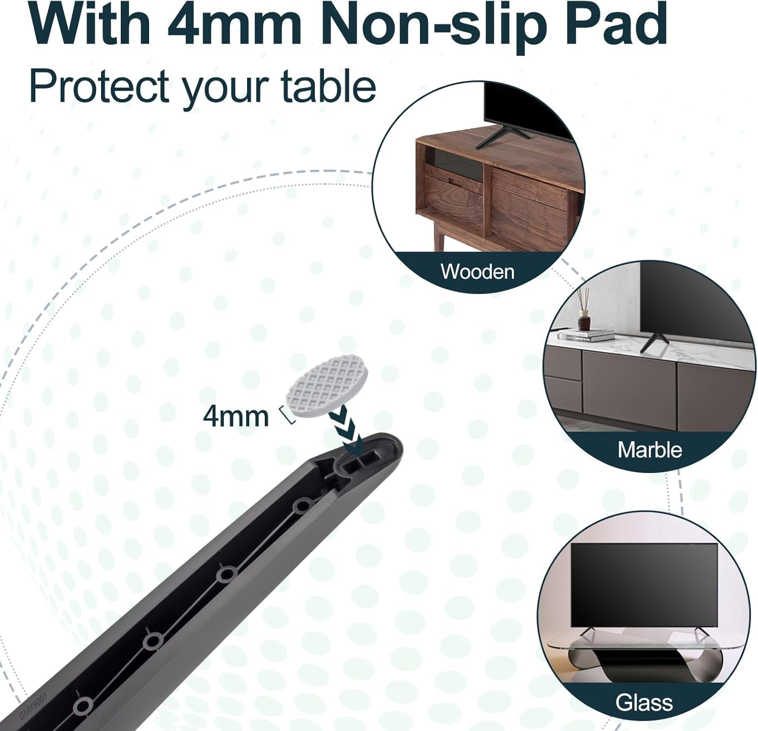 Stand for TCL TV Stand Legs Compatible with Select Models for 28 32 40 43 49 50 55 65 Inch for TCL TV Stand, for 28D2700 32S321 40S325 43S431 43S303 49S423 50S423 50S425 55S525, for TCL Roku TV Legs