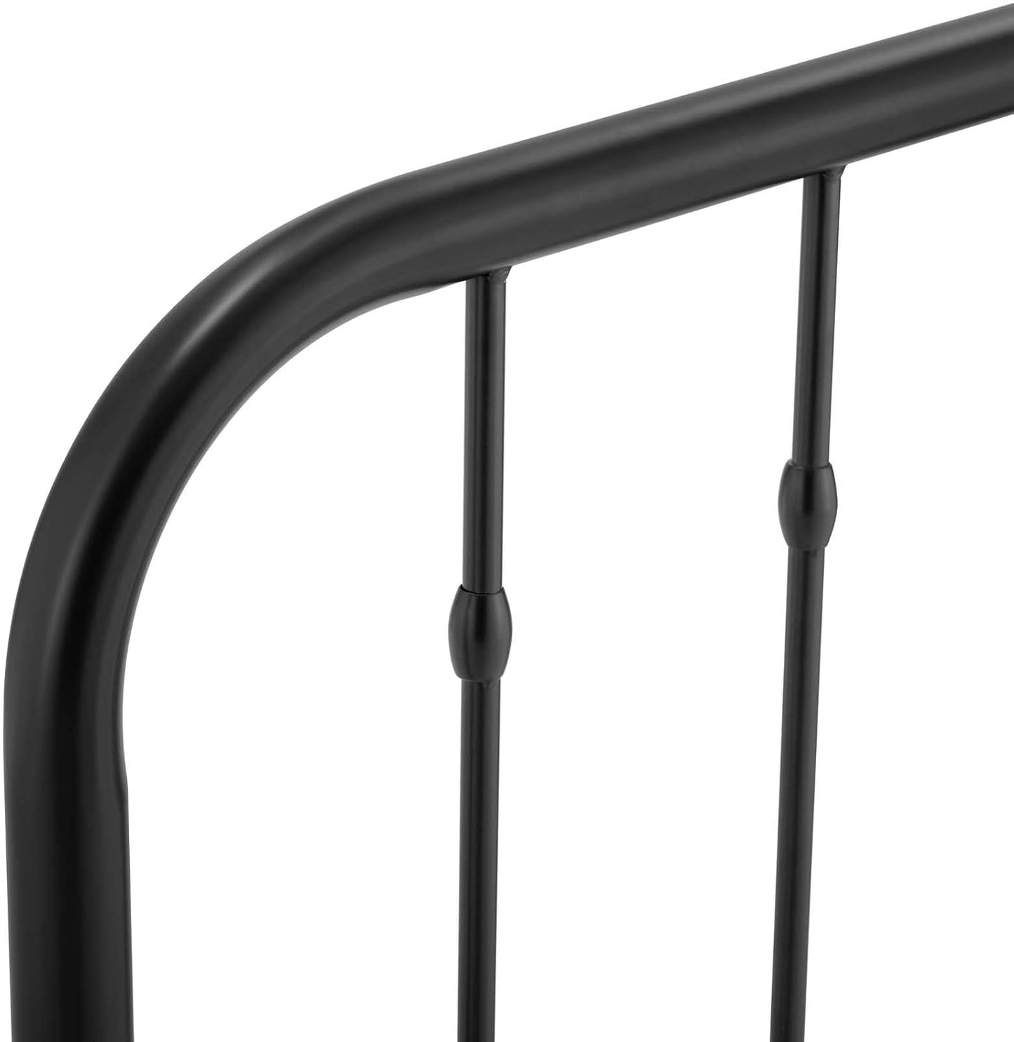 Lennon Modern Farmhouse Metal Queen Headboard in Black