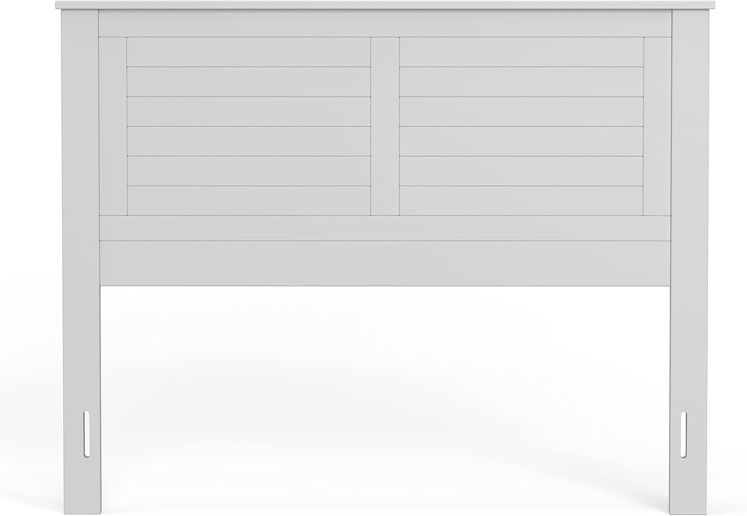 Campagne Wood Panel Headboard in White - Full Size
