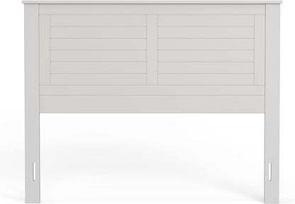 Campagne Wood Panel Headboard in White - Full Size