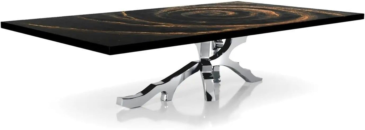 Albero Silver Art Top Coffee Tables - Small