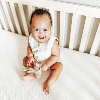 Essential Crib Mattress - Safe, Ultra-Breathable & Machine Washable Infant Crib Mattress, Removable Cover, Thick Cushion - White