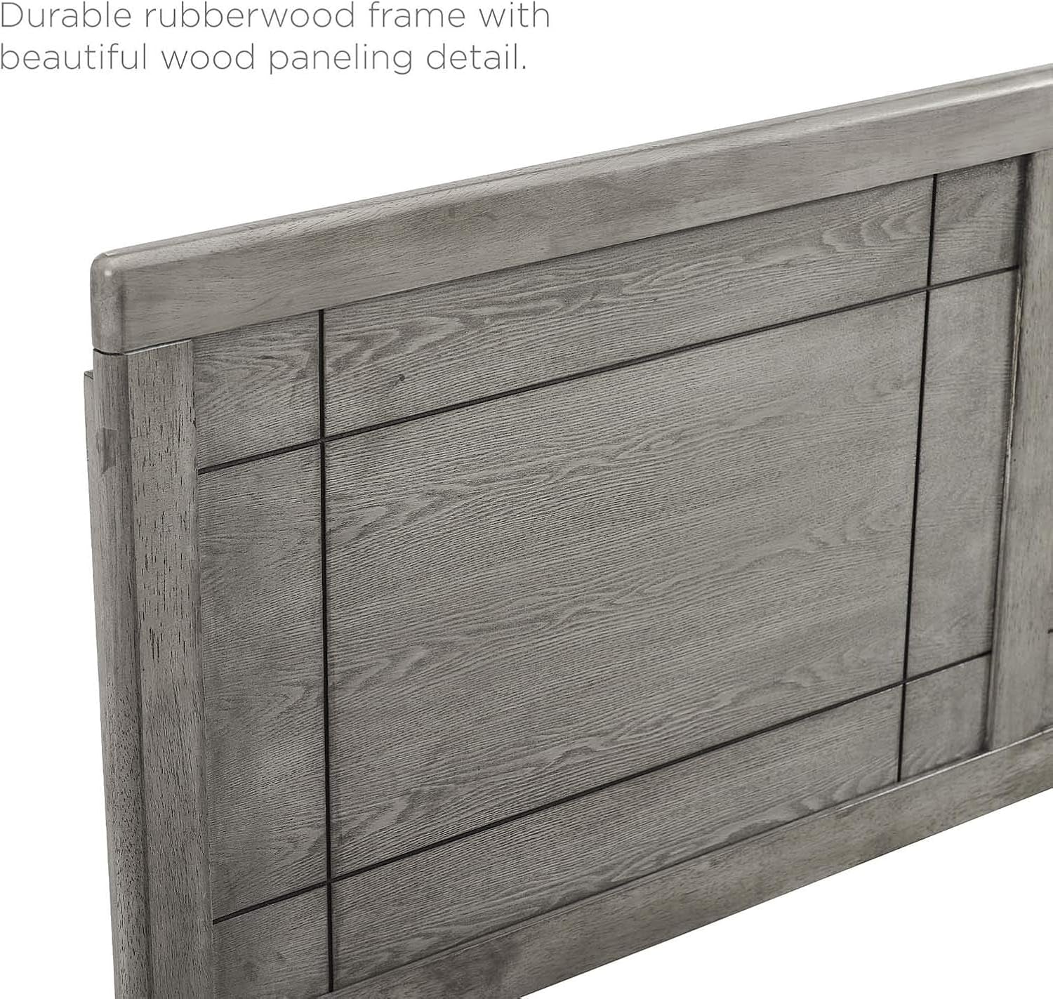 MOD-6221-GRY Archie Full Wood Headboard, Gray