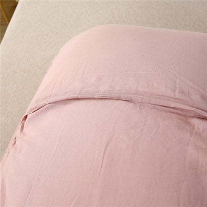 100% Cotton Quilted Pillow Sham Floral Printed Pillow Cover (Standard, Dusty Pink)
