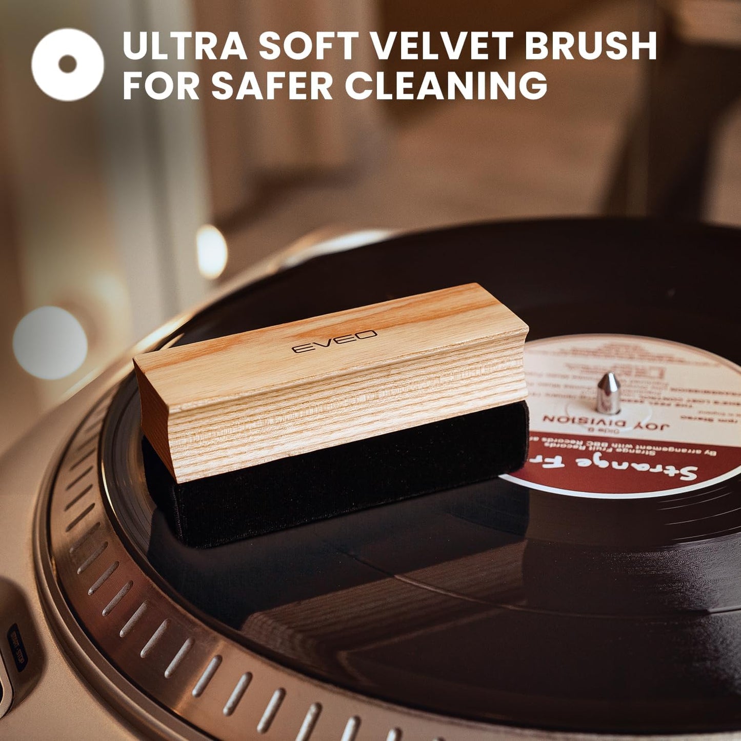 Vinyl Record Cleaning Kit - 4-In-1 Premium Vinyl Record Cleaner & Vinyl Cleaning Kit with Velvet Brush, Vinyl Cleaner Liquid, Duster & Turntable Stylus Gel