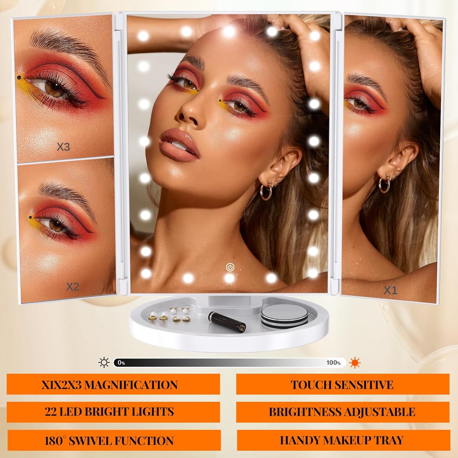 Vanity Desk, Vanity Desk with Mirror and Light, Small Vanitys Set with Drawers, Makeup Desk with Power Outlets, 36'' Makeup Vanitys with Stool, Dressing Table, Black