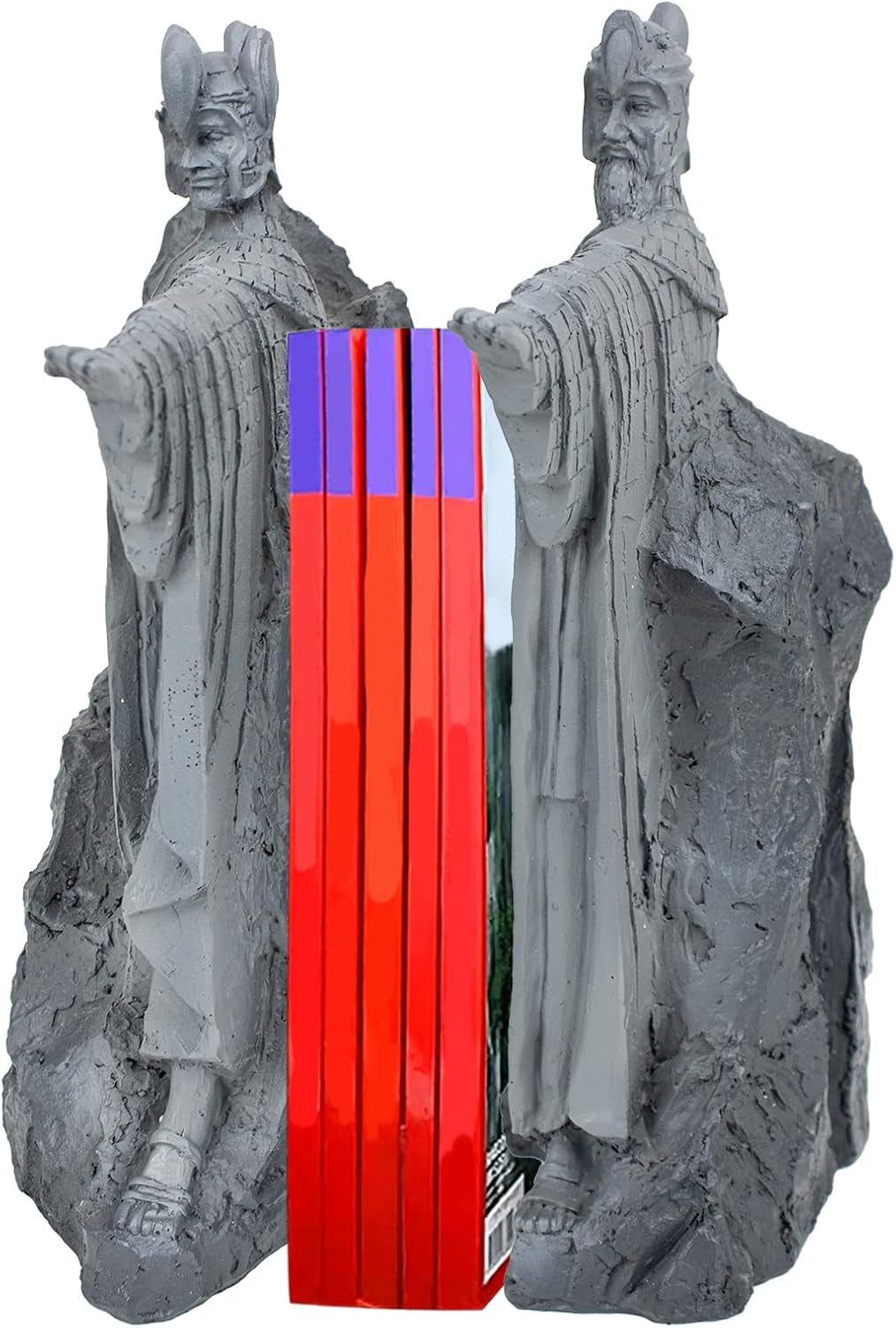 Bookends Height 9.5" Book Ends Decor Merchandise Resin,Gifts for Living Room Bedroom Office Decoration (9.5 Inch)