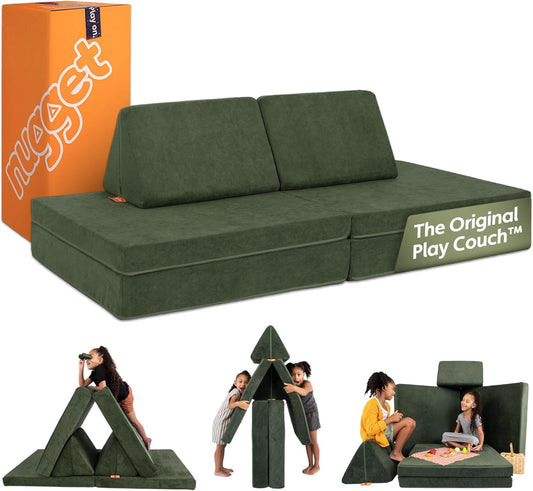 - the Original Play Couch for Kids - Modular Foam Children'S Sofa for Playroom, Imagination, & Creative Open Ended Play - Washable & Convertible Playroom Furniture, Willow