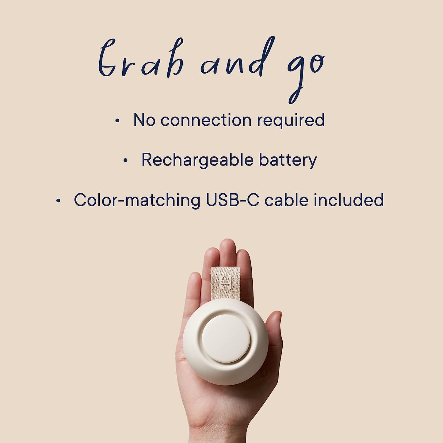 Rest Go | Portable Sound Machine for Babies and Kids | Sleep Soother | 10 Soothing Sounds | White Noise | Shush | Travel | Registry Gift | Baby Shower | Clips on Stroller | Putty