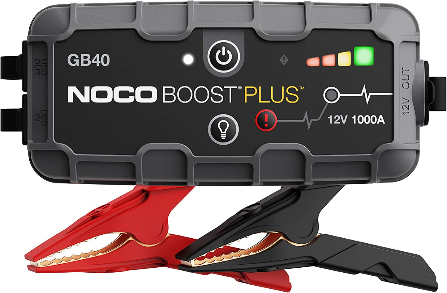 Boost GB40: 1000A Ultrasafe Jump Starter – 12V Lithium Battery Booster Pack, Portable Jump Box, Power Bank & Jumper Cables - for 6.0L Gas and 3.0L Diesel Engines