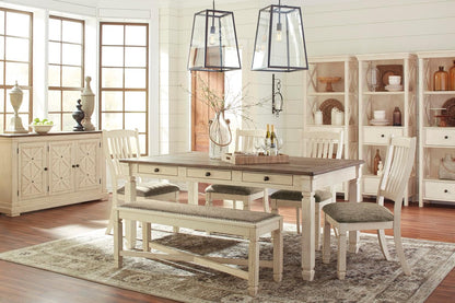 Bolanburg 20" Upholstered Dining Room Chair, Set of 2, Antique White