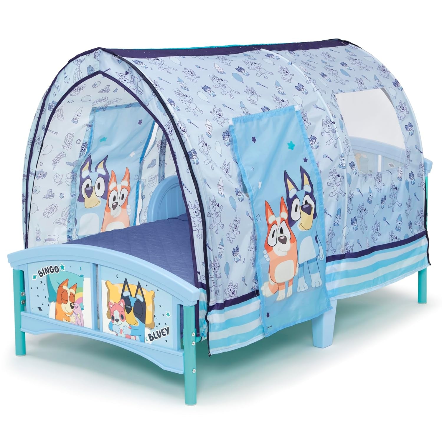 – Bluey Plastic Toddler Bed with Tent