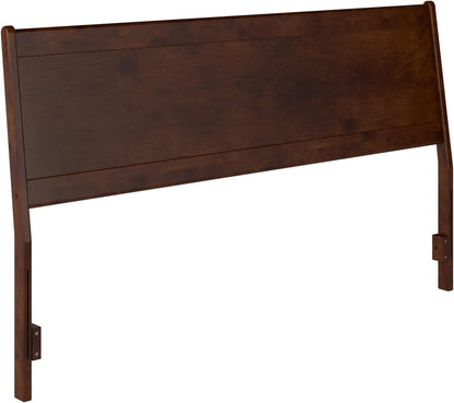 , Casanova King Solid Wood Panel Headboard, Walnut