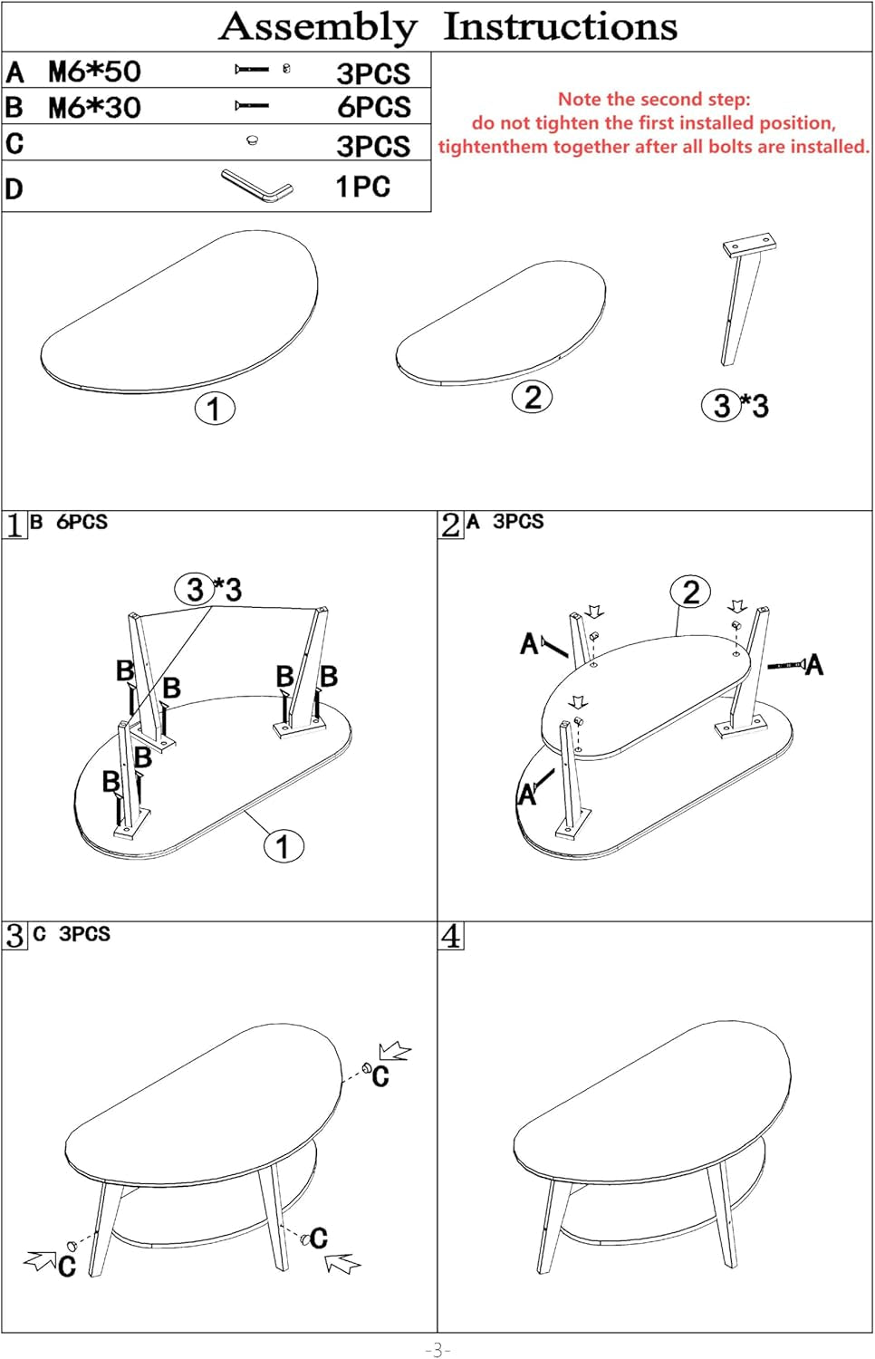 Mid-Century Modern Coffee Table for Living Room, 100% Solid Wood Oval Coffee Table, 2 Tier Wooden Coffee Tables for Home Office Livingroom, 40.2 X 22 Inches Easy Assemble (White)