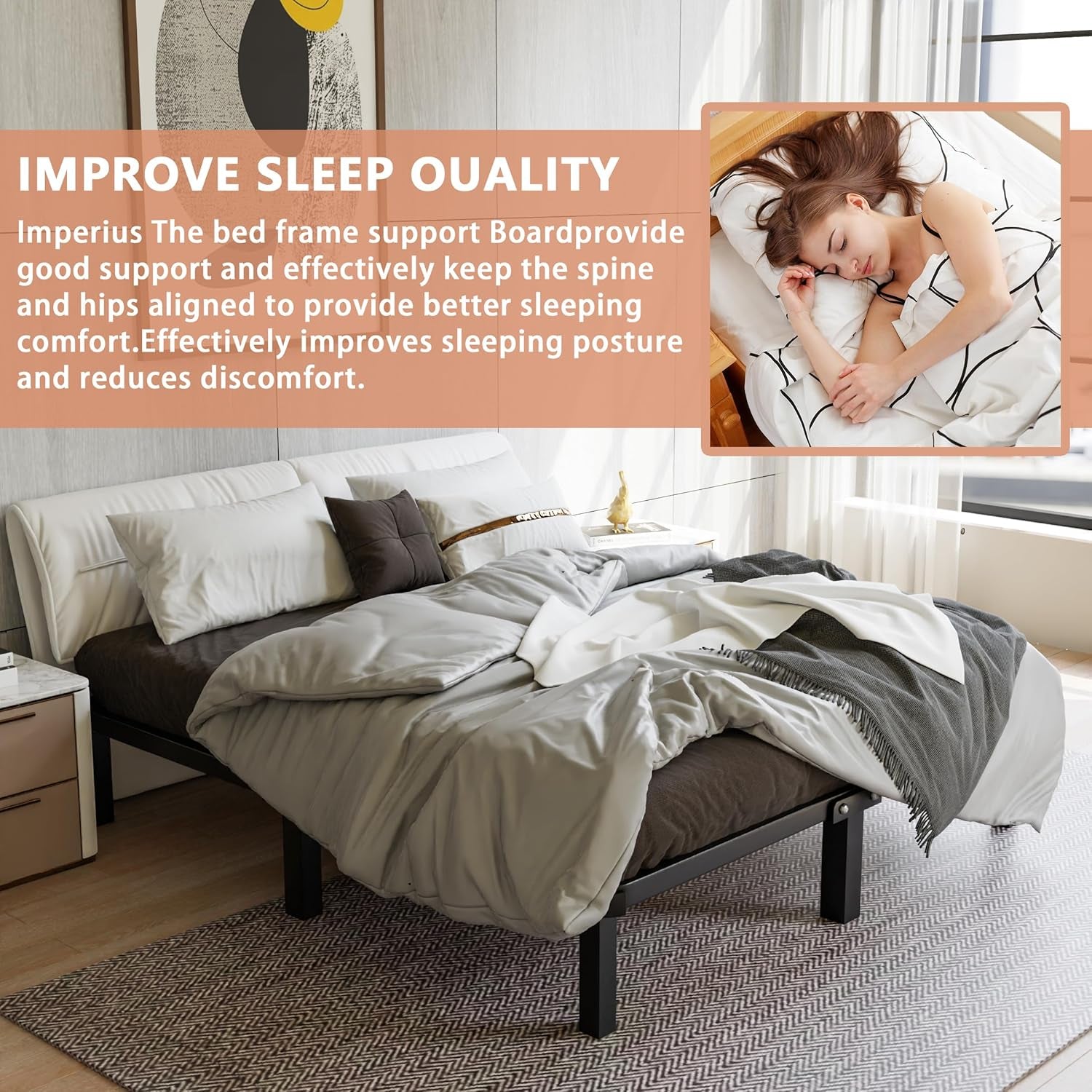Foldable Box Spring, Bunkie Board, Bed Support Slats, Bed Boards for Under, Twin (60X30)