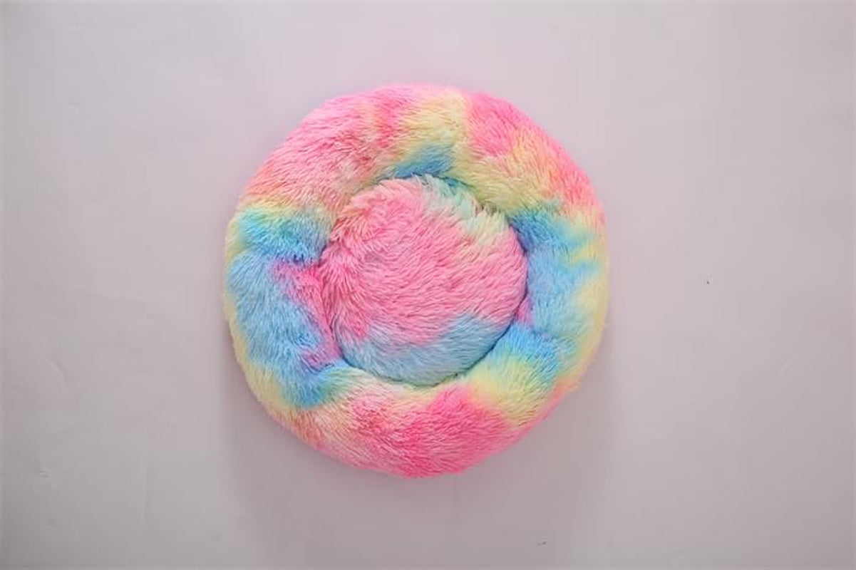 Small Dog Bed Cat Bed Donut Kitten Beds Dog Sofa Small Sofa Puppy Bed Cute Bed Cat Pet for 3Kg Pet Donut Bed