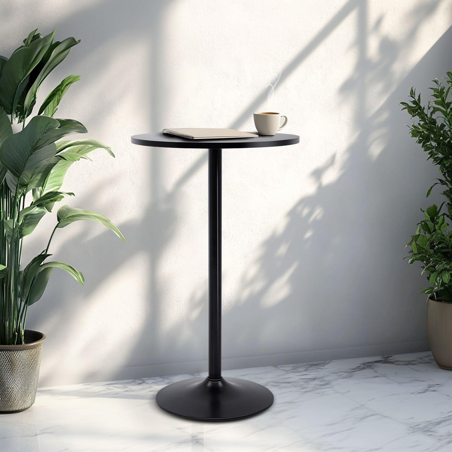 Bistro Pub Table 40 Inch Height Cocktail Table round Bistro Bar Table for Home and Kitchen Dining