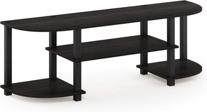 Turn-S-Tube Wide TV Entertainment Center, Espresso/Black