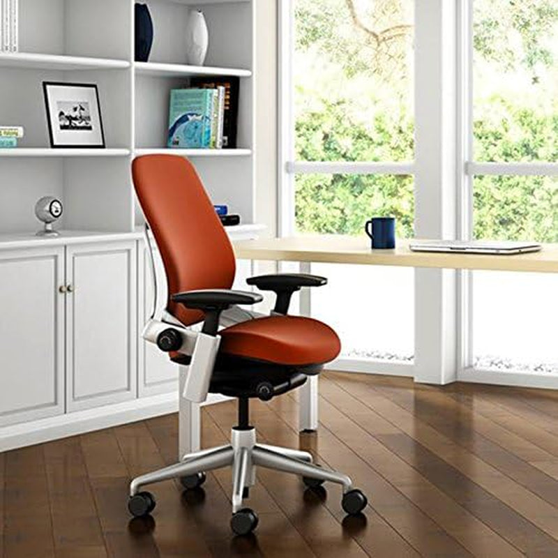 Leap Office Chair V2 - Seven Points of Adjustability - Ergonomic Back Support Chair - Lumbar Support - 4D Adjustable Arms - Black Frame - Black Fabric