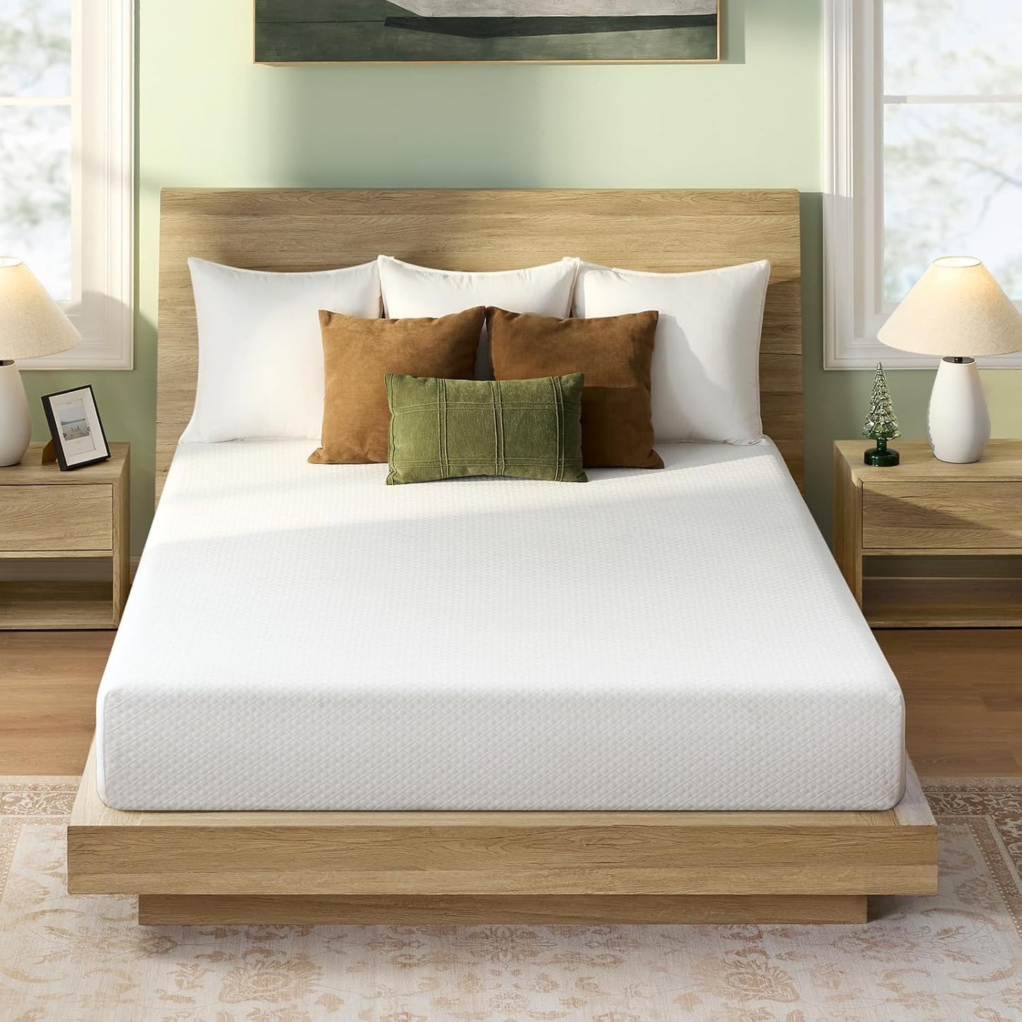 Twin Size Mattress, 6 Inch Gel Memory Foam Mattress in a Box, Fiberglass Free, Breathable for Cooler Sleep Supportive & Pressure Relief, Certipur-Us Certified, White