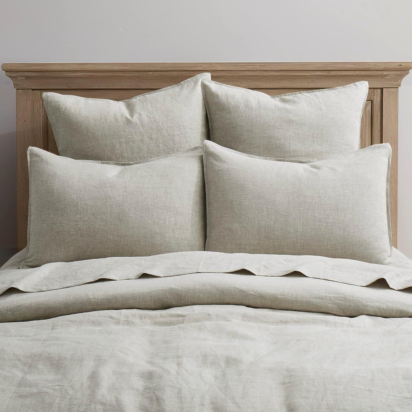 100% Linen Pillowcases Set of 2, King Size 20" X 36" Pillow Case, Linen Pillow Sham