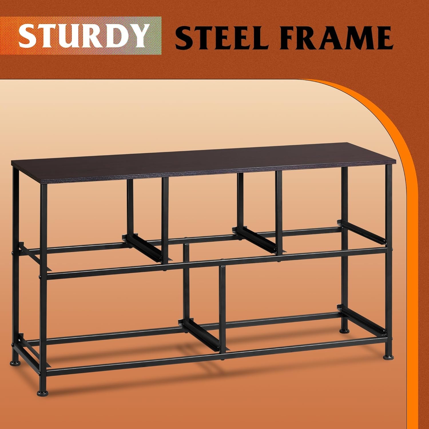 Dresser for Bedroom with 5 Drawers, Wide Chest of Drawers, Fabric Dresser, Storage Organizer Unit with Fabric Bins for Closet, Living Room, Hallway, Dark Grey