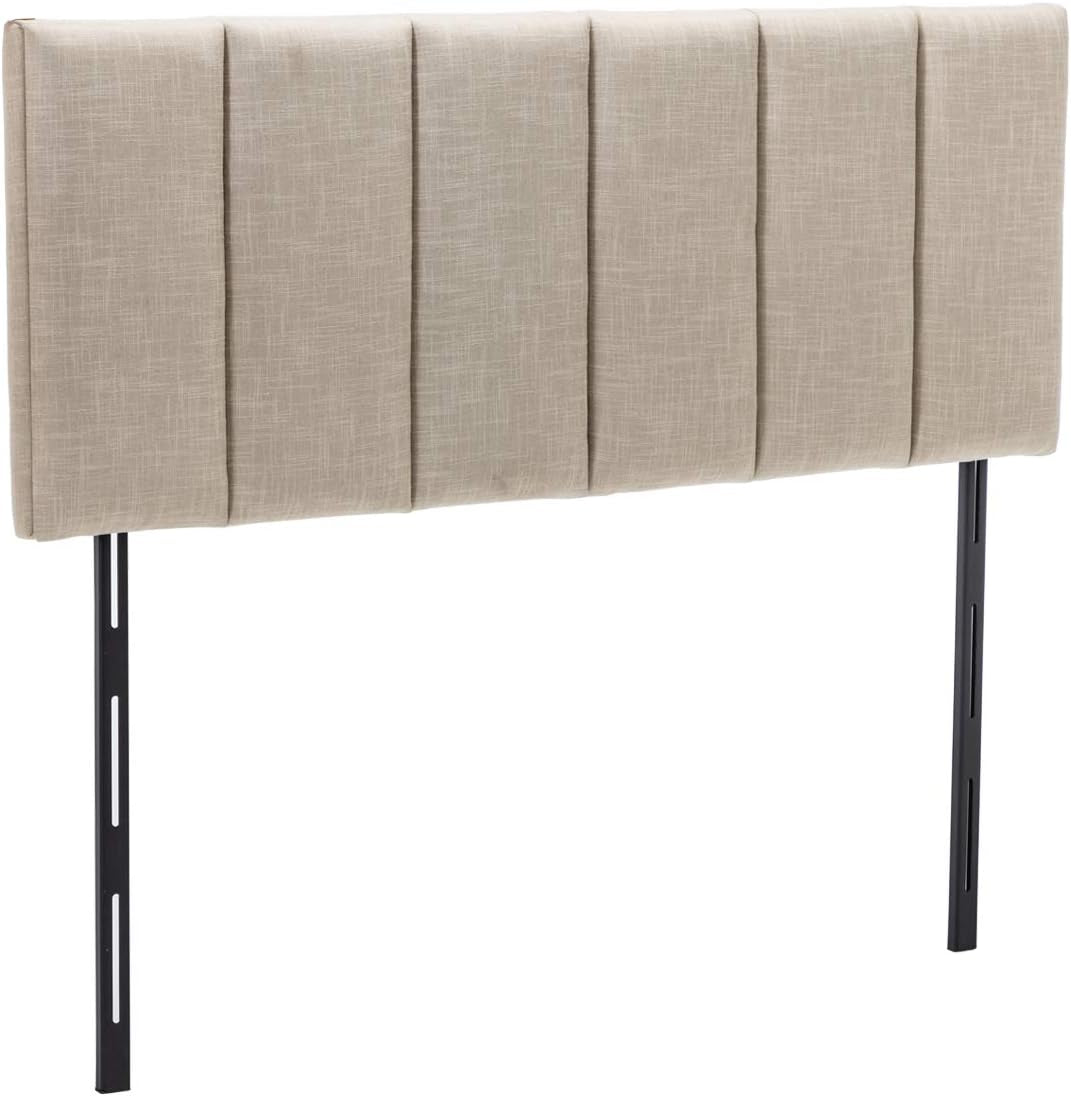 Upholstered Headboard Foldable King Size Headboards Eastern King/California King Linen Panel with Height Adjustments