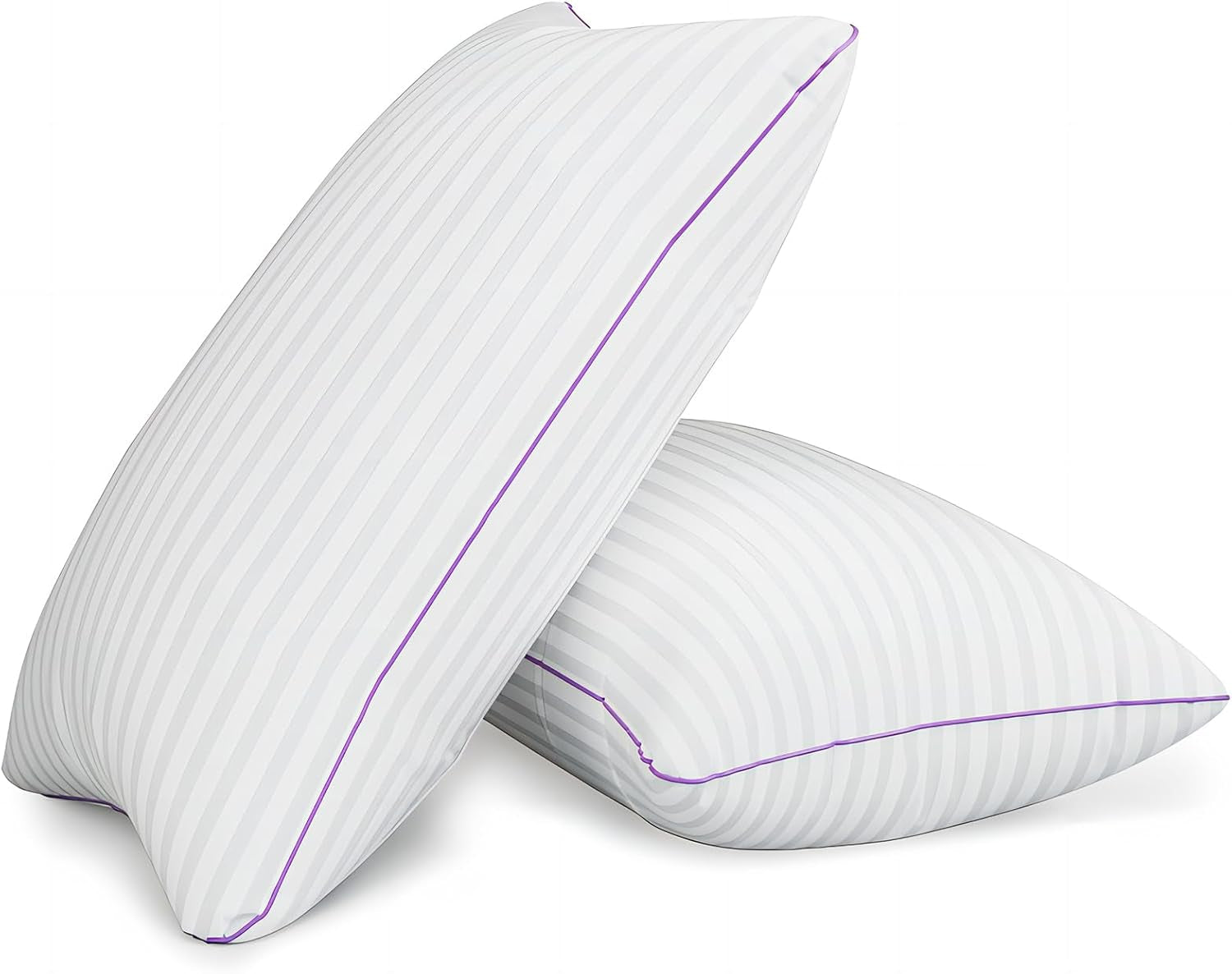 Pillows King Size Set of 2,Breathable Hotel Collection Bed Pillows for Sleeping Medium Soft down Alternative Microfiber Filled,20 X 36 Inches