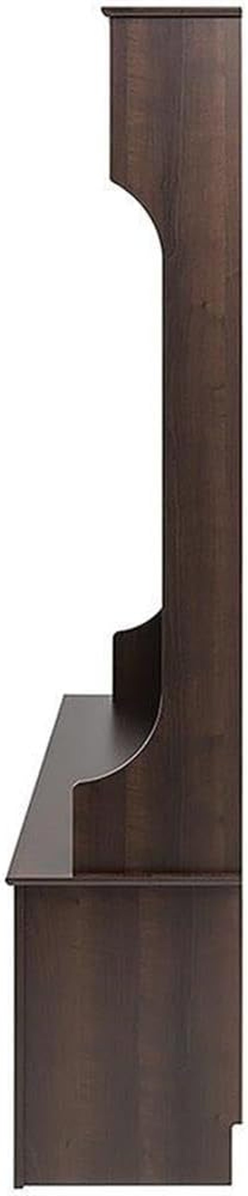 Brown Hall Tree, Shoe Cabinet, Storage Cabinet with 24 Shoe Cubbies and 6 Double Coat Hooks 15.5" D X 60" W X 77" H