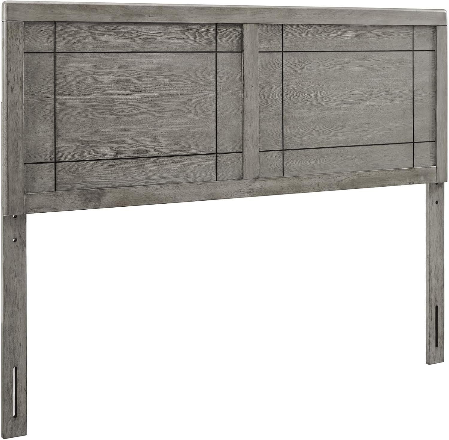 MOD-6221-GRY Archie Full Wood Headboard, Gray