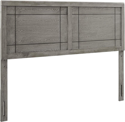 MOD-6221-GRY Archie Full Wood Headboard, Gray