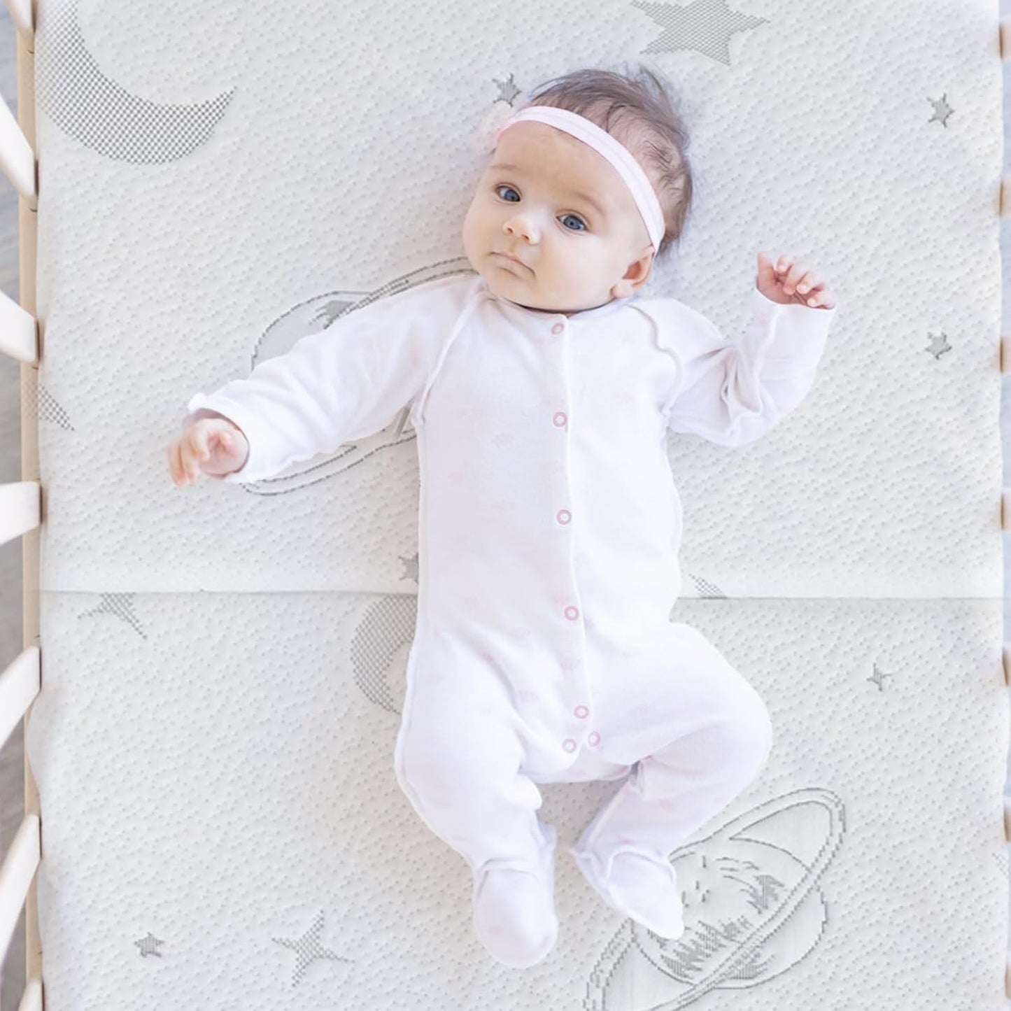 Tri-Fold Pack and Play Mattress, 38X26 Memory Foam & High Density Foam Baby Mattress for Pack N Play, Foldable Travel Pack N Play Mattresses Pad for Baby and Toddlers, Breathable & Washable