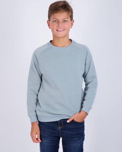 3 Pack Boys' Fleece Crew Neck Long Sleeve Sweatshirt - Soft Pullover Sweaters for Youth Kids Boys & Girls
